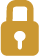 Closed lock icon gold